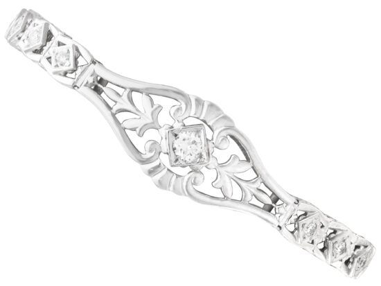 Vintage Diamond White Gold Bracelet