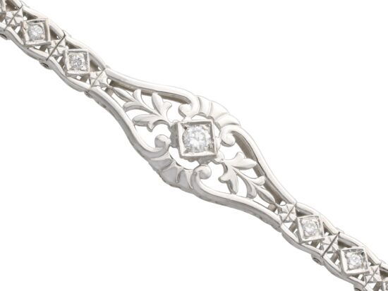 Vintage Diamond Bracelet Front View