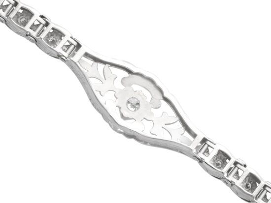 White Gold Bracelet Reverse View