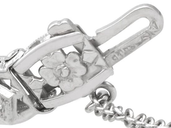 White Gold Bracelet Push Fit Clasp