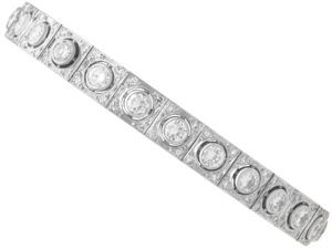 Antique Diamond White Gold Bracelet