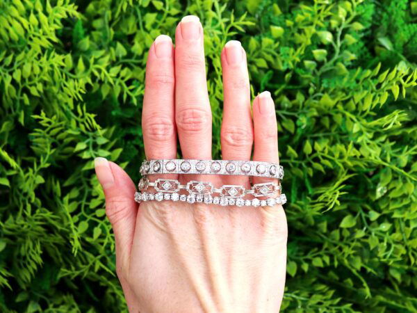 White Gold Diamond Bracelet Outside