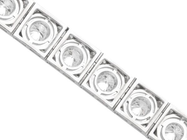 Antique White Gold Bracelet Reverse