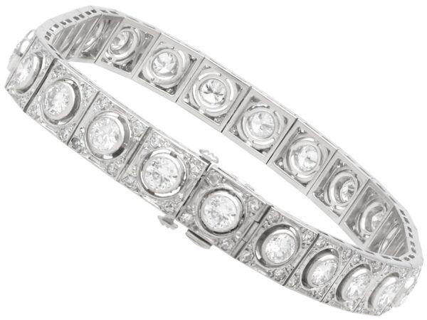 Antique Diamond Bracelet Clasp Closed
