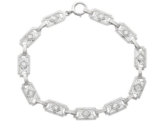 Antique Diamond Yellow Gold Bracelet