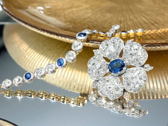 sapphire and diamond jewellery