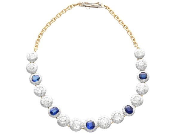 Antique Sapphire Diamond Bracelet