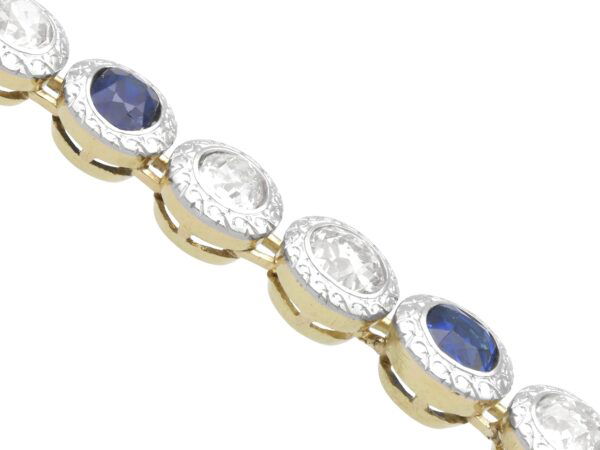 Sapphire Diamond Bracelet Angled View