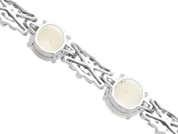 Vintage White Gold Bracelet Reverse
