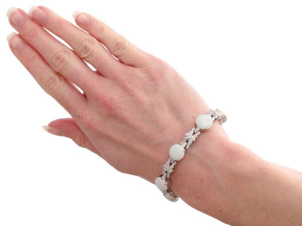 Vintage White Gold Bracelet Worn