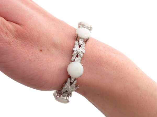 Opal Diamond White Gold Wrist View
