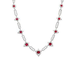 Victorian Ruby and Diamond Choker Necklace