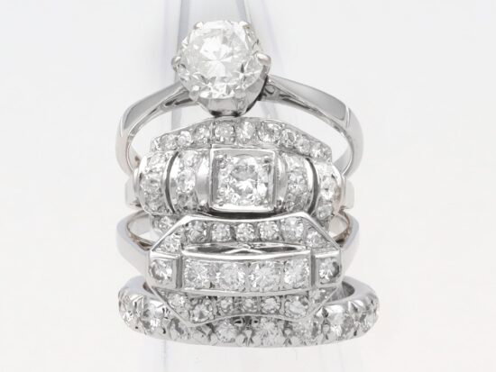 diamond rings stacked