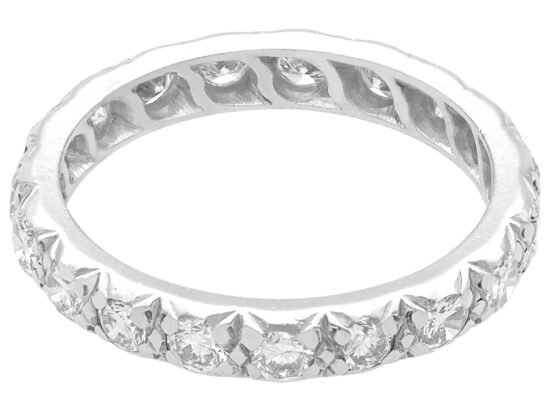 1930s Diamond Eternity Ring in White Gold