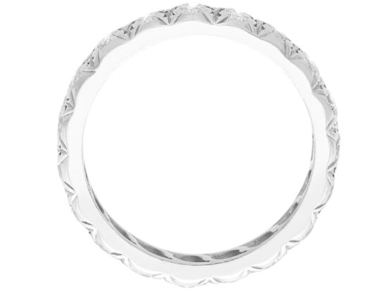 1930s Diamond Eternity Ring in White Gold