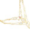 Antique Gold Moonstone Necklace reverse