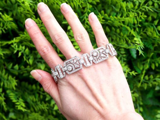 Platinum Diamond Bracelet Outside