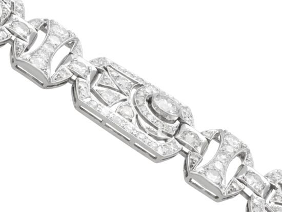 Art Deco Diamond Bracelet Angled
