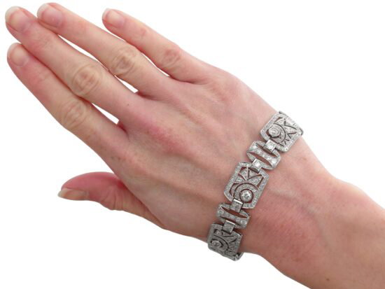 Wearing Art Deco Bracelet
