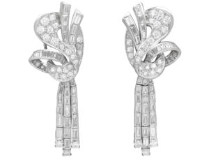 Three Strand Tassel Diamond Night Earrings