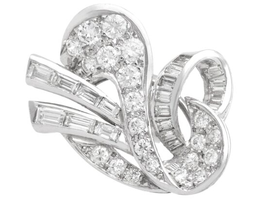 Vintage Diamond Day Earrings Close Up