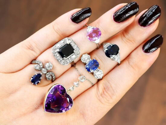 Collection of Gemstone Engagement Rings