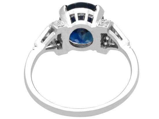 Sapphire Diamond Ring Reverse