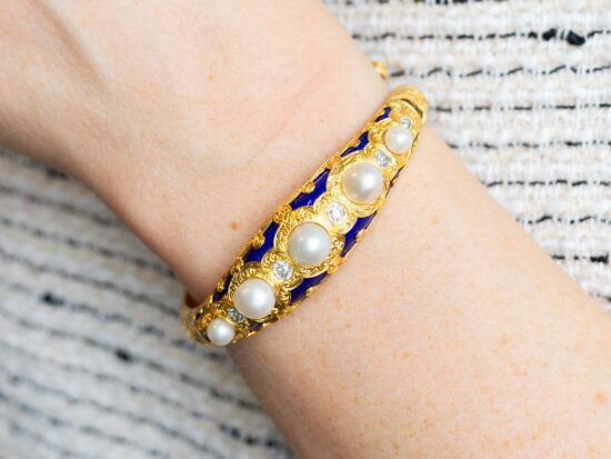 0.64ct Diamond Bangle On Wrist