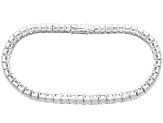 Luxury 14 carat Diamond Line Bracelet in Platinum