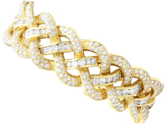 Vintage Diamond Gold Bracelet