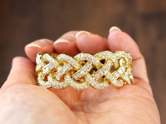Large Diamond Bracelet Front