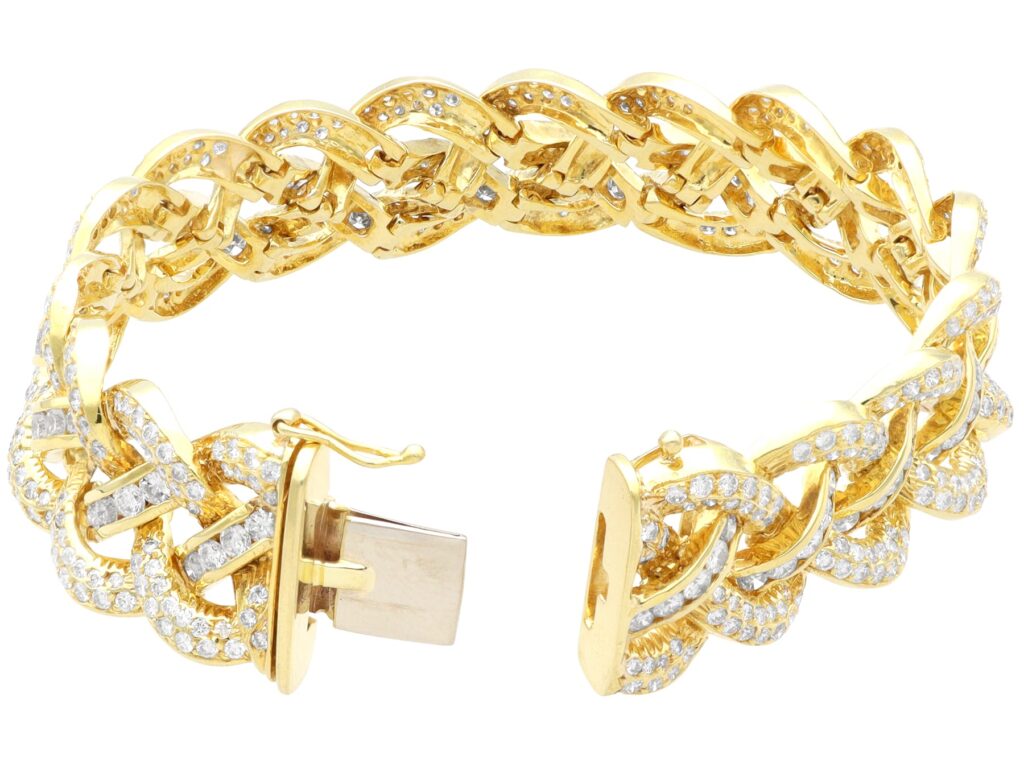 Hinged Link Bracelet Open