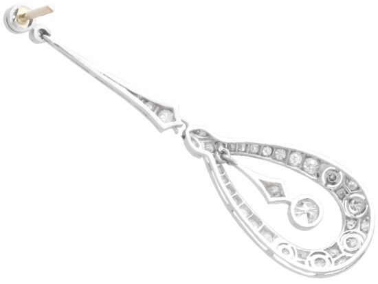 Diamond Earring Reverse View