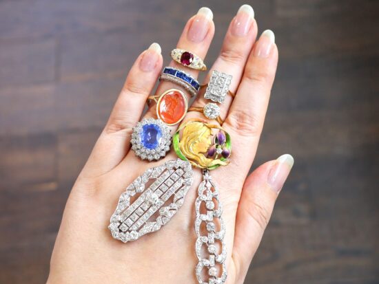 Collection of Gemstone Rings of Hand