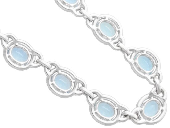 Twenty One Aquamarine Necklace Reverse
