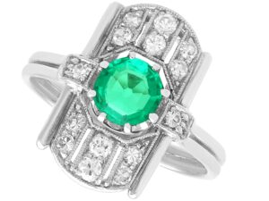 Art Deco Emerald Ring