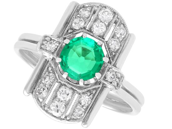 Art Deco Emerald Ring