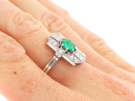 Emerald Ring On Hand
