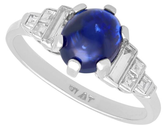 Antique Ceylon Sapphire Ring