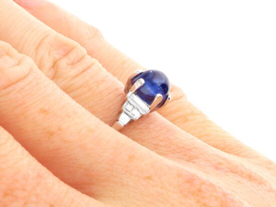 Wearing Blue Ceylon Sapphire Ring