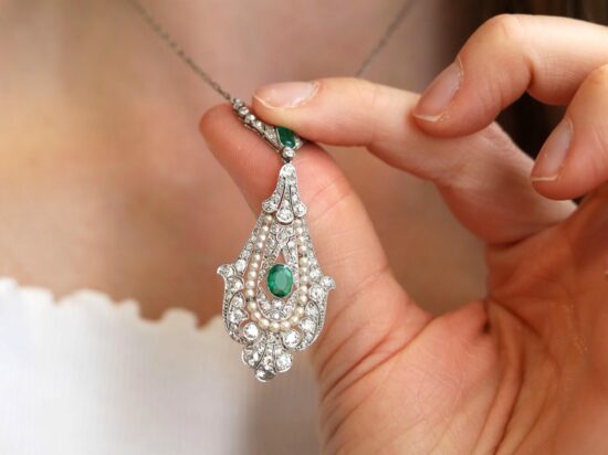 2.26ct Diamond Pendant Detail