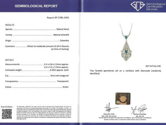 GCS Emerald Certificate Image