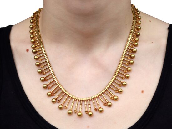 Victorian Necklace Wearing Image