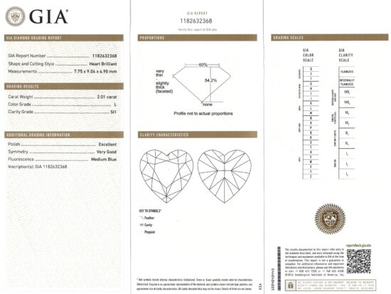 Diamond Grading Certificate Image