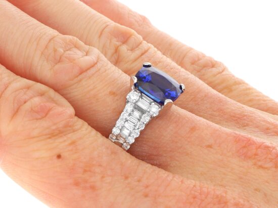Wearing Vintage Sapphire Diamond Ring