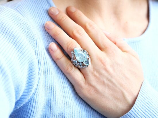 Wearing Stylised Insect Ring
