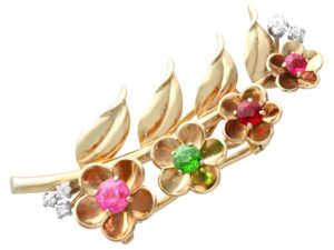 Antique Cartier Gemstone Brooch