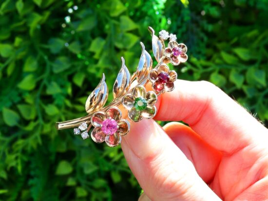 Cartier Floral Gold Brooch