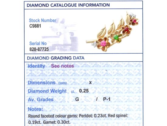 IDGL Gemstone Report Card