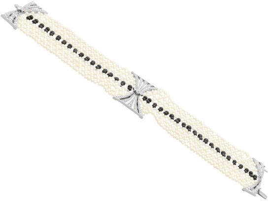 Onyx Bead Bracelet Detail